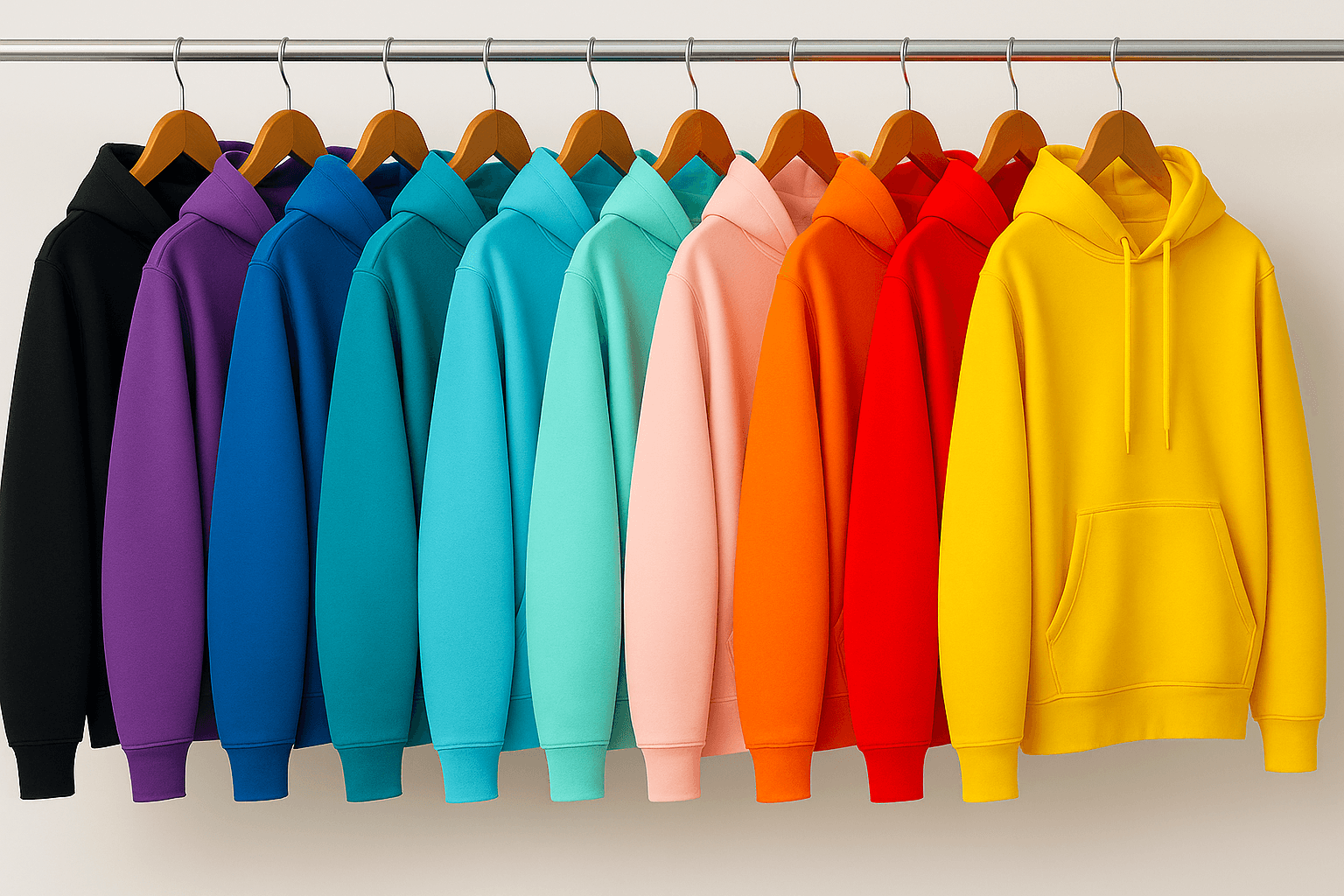 Collection de sweats suspendus